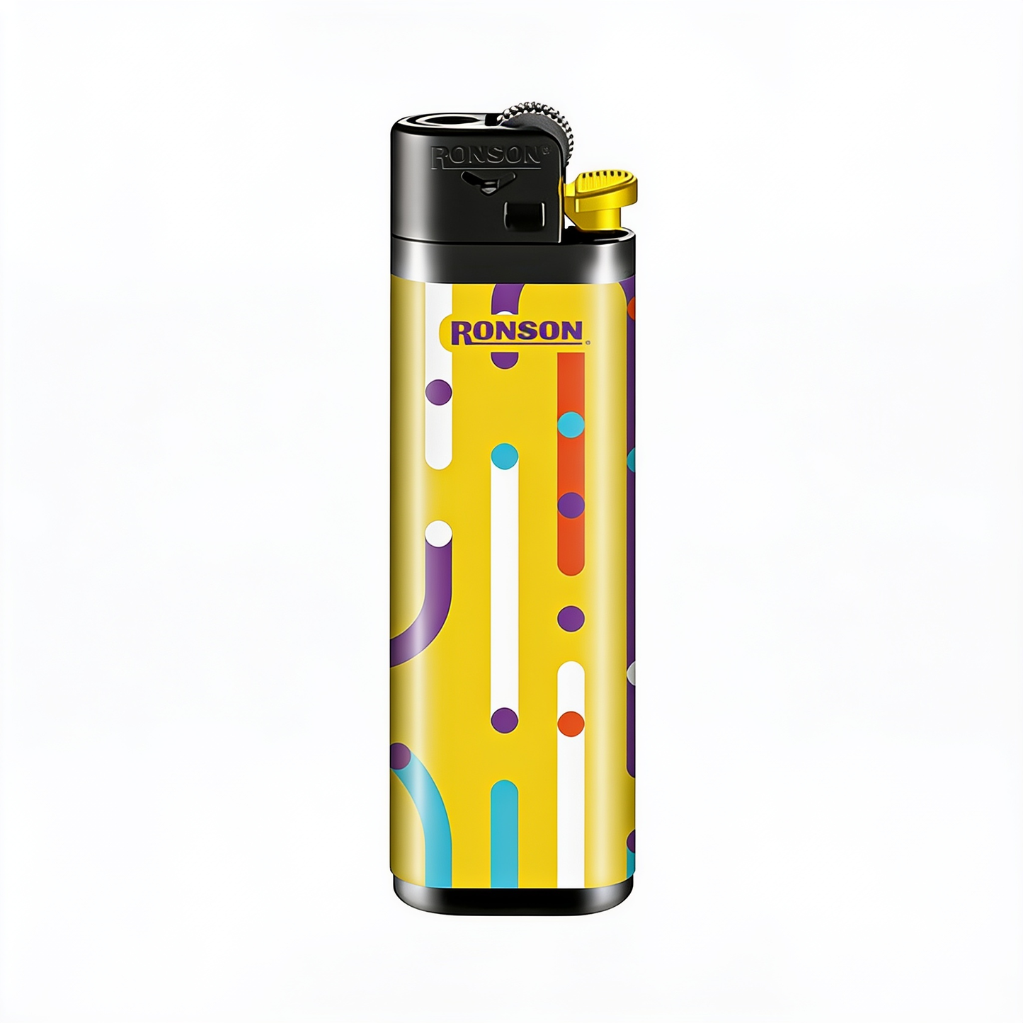 Encendedor Ronson Colourlite Motivos Mix Lines